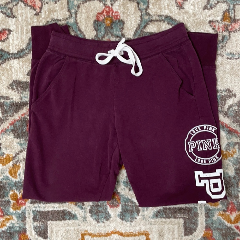 Burgundy PINK Sweatpants